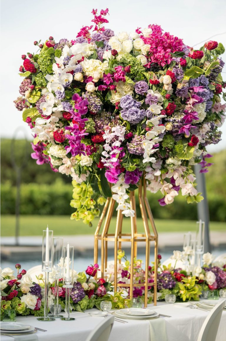 Decoración floral de boda en Marbella